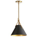 Dainolite Canada - One Light Pendant - Nicole - Aged Brass- Union Lighting Luminaires Decor