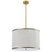 Dainolite Canada - Four Light Pendant - Prudy - White- Union Lighting Luminaires Decor