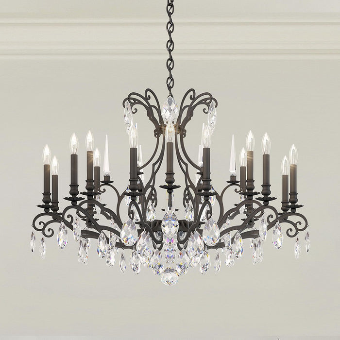 Schonbek - 18 Light Chandelier - Renaissance Nouveau - Black- Union Lighting Luminaires Decor