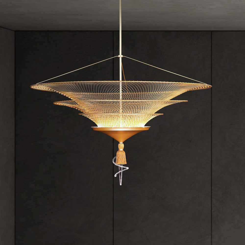 Schonbek - LED Pendant - Veneto - Gold- Union Lighting Luminaires Decor