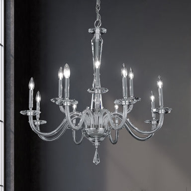 Schonbek - Eight Light Chandelier - Habsburg - Polished Chrome- Union Lighting Luminaires Decor