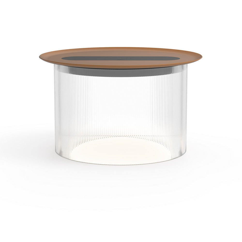 Pablo Designs - LED Table - Carousel - Clear/ Terracotta- Union Lighting Luminaires Decor