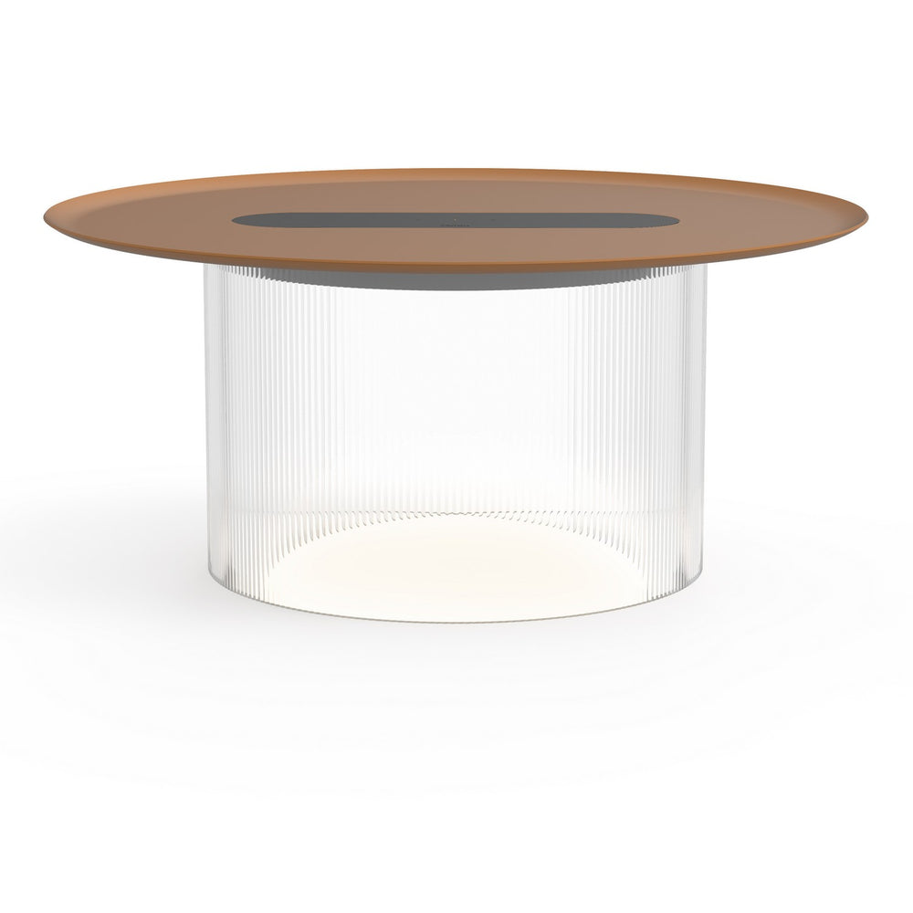Pablo Designs - LED Table - Carousel - Clear/ Terracotta- Union Lighting Luminaires Decor