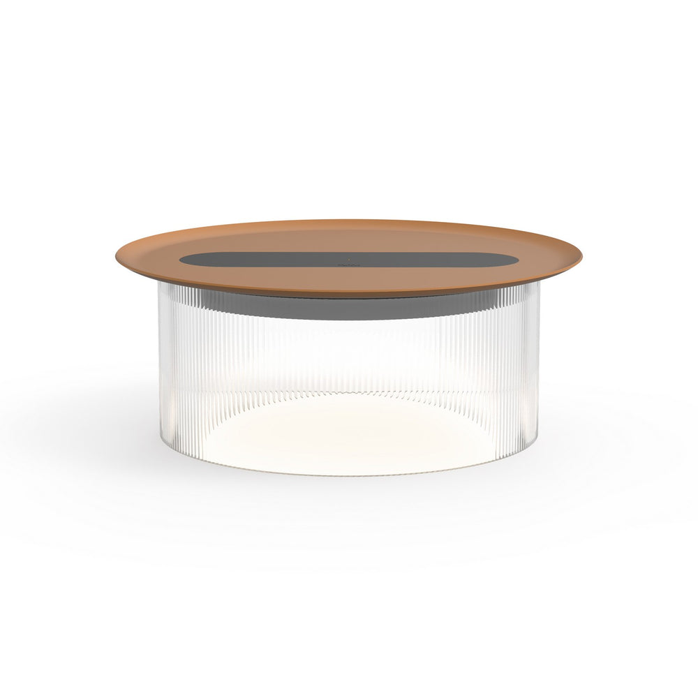 Pablo Designs - LED Table - Carousel - Clear/ Terracotta- Union Lighting Luminaires Decor