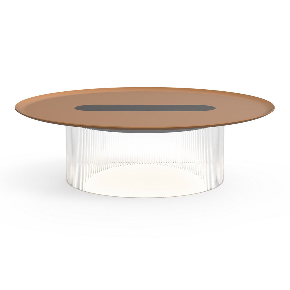 Pablo Designs - LED Table - Carousel - Clear/ Terracotta- Union Lighting Luminaires Decor