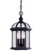 Savoy House - Three Light Hanging Lantern - Kensington - Textured Black- Union Lighting Luminaires Decor