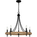 Quoizel - Five Light Chandelier - Catania - Matte Black- Union Lighting Luminaires Decor