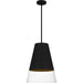 Quoizel - One Light Pendant - Peregrine - Brushed Black- Union Lighting Luminaires Decor
