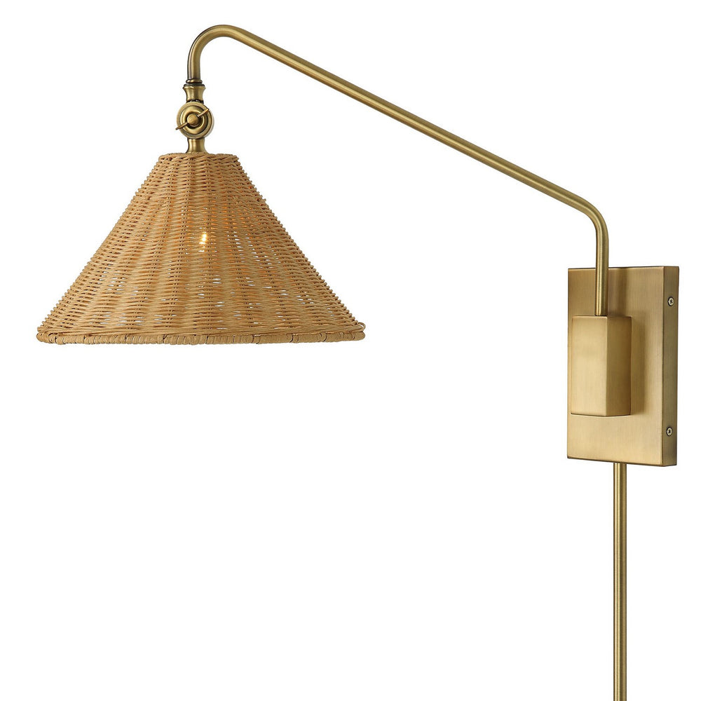Uttermost - One Light Wall Sconce - Phuvinh - Antique Brass- Union Lighting Luminaires Decor