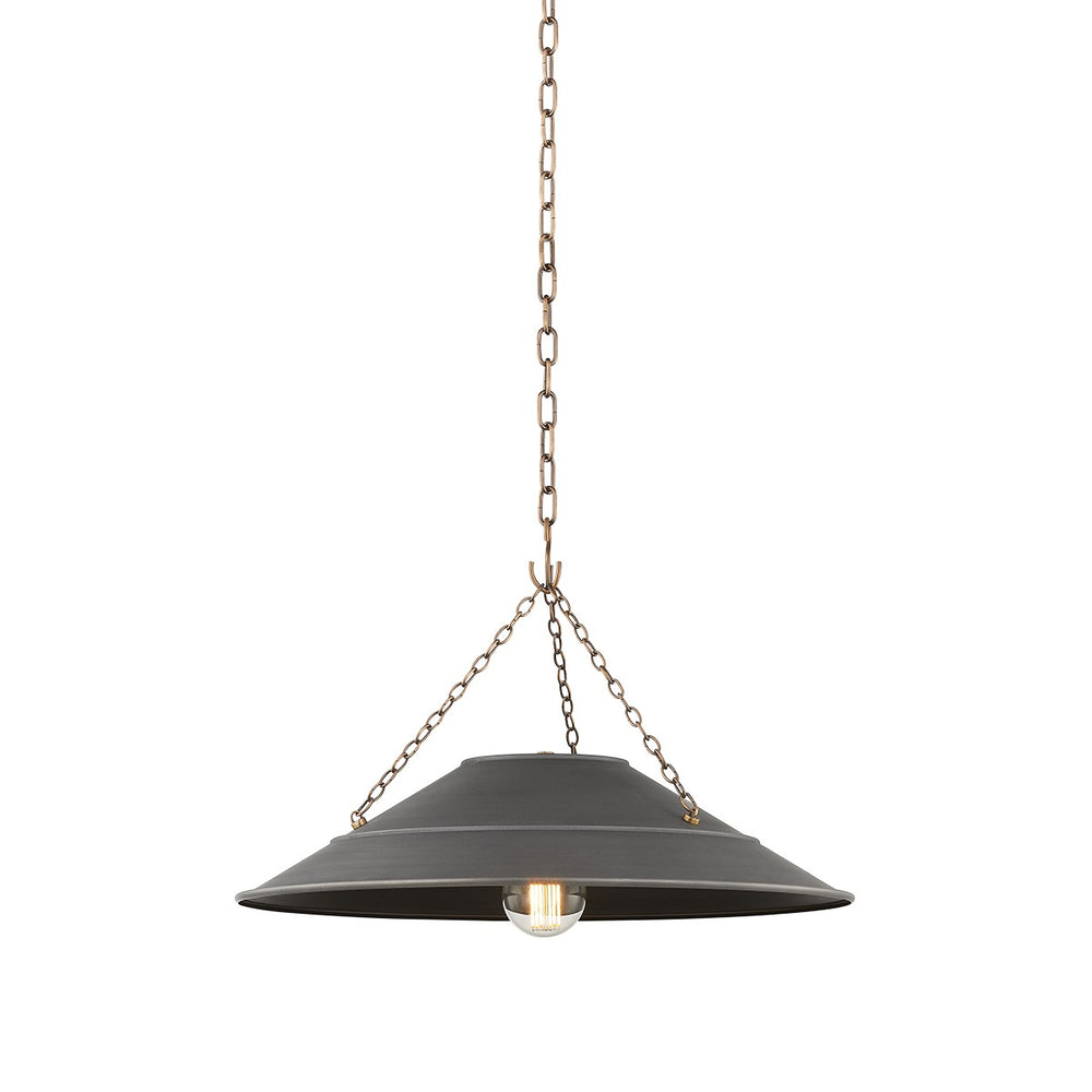 Troy Lighting Canada - One Light Pendant - Arcane - Patina Brass- Union Lighting Luminaires Decor