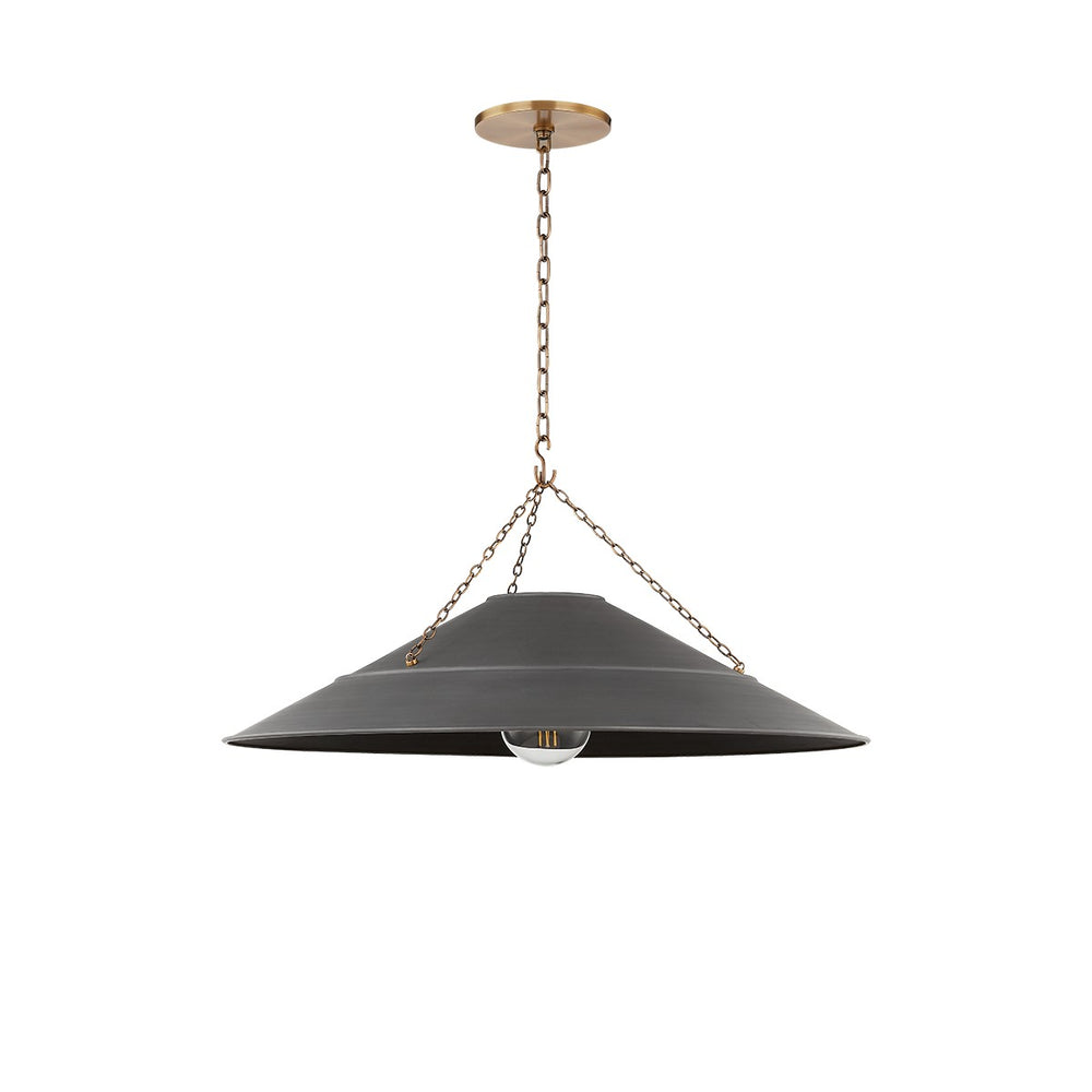 Troy Lighting Canada - One Light Pendant - Arcane - Patina Brass- Union Lighting Luminaires Decor