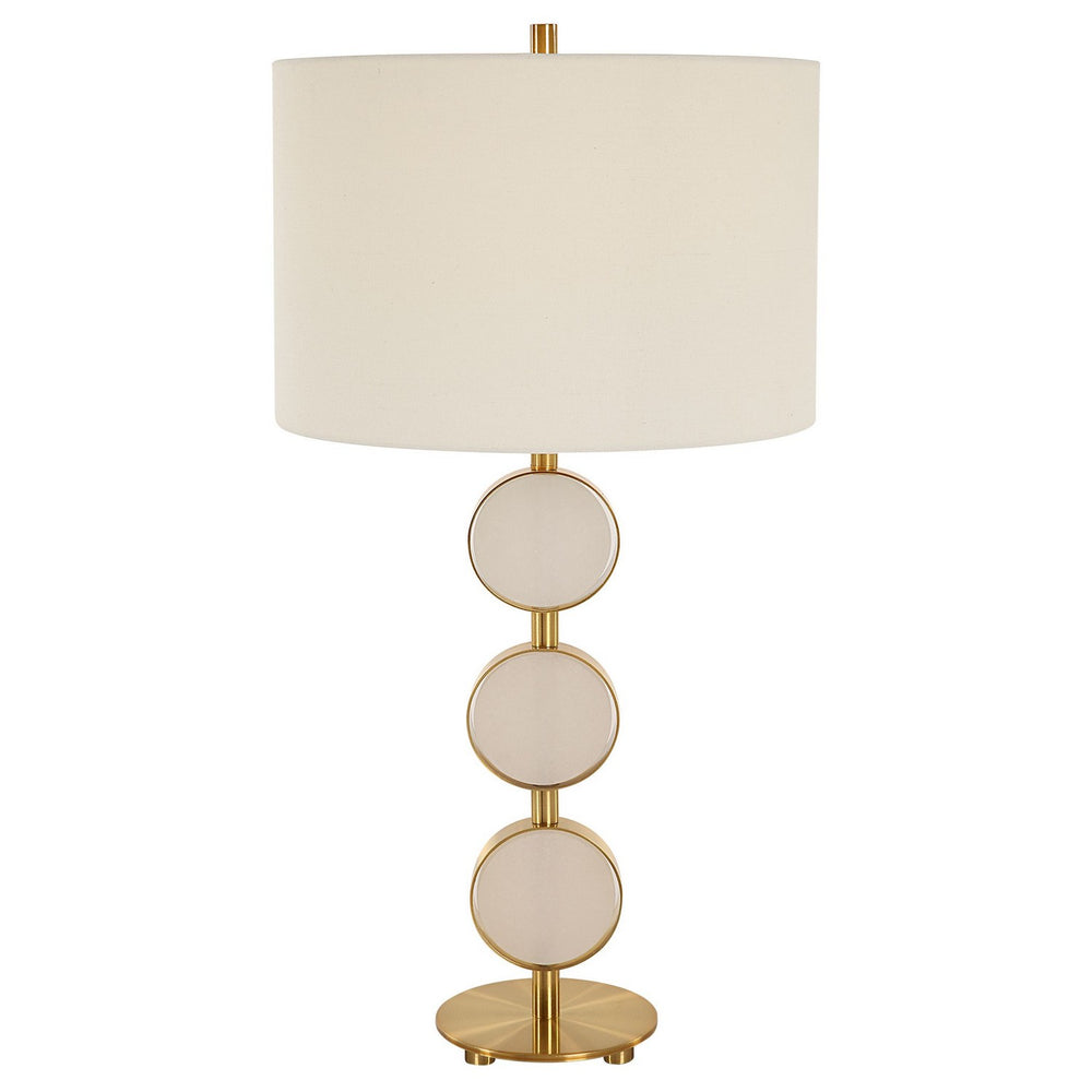 Uttermost - One Light Table Lamp - Three Rings - Brushed Brass- Union Lighting Luminaires Decor