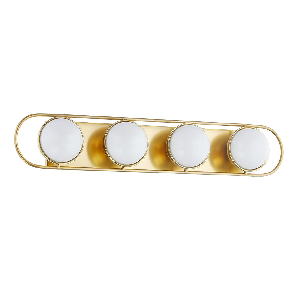 Mitzi Canada - Four Light Bath and Vanity - Amy - Aged Brass- Union Lighting Luminaires Decor