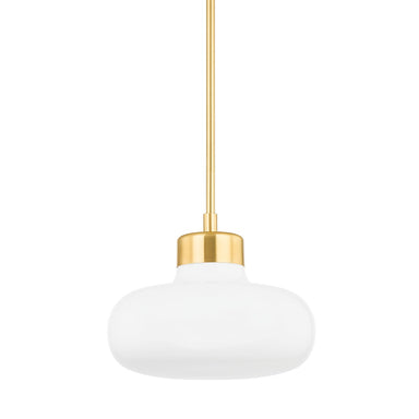 Mitzi Canada - One Light Pendant - Eliana - Aged Brass- Union Lighting Luminaires Decor