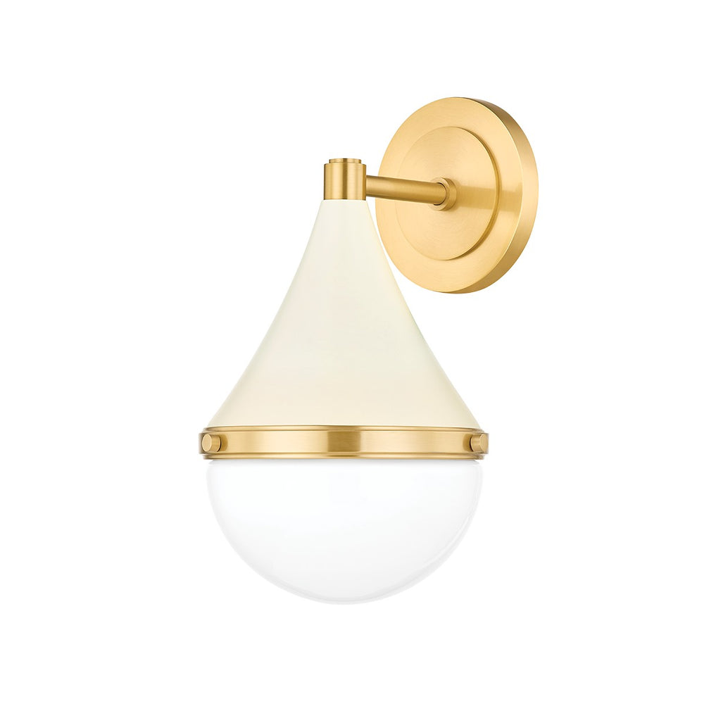 Mitzi Canada - One Light Wall Sconce - Ciara - Aged Brass/Soft Cream- Union Lighting Luminaires Decor