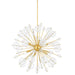 Mitzi Canada - Eight Light Chandelier - Linnea - Aged Brass- Union Lighting Luminaires Decor