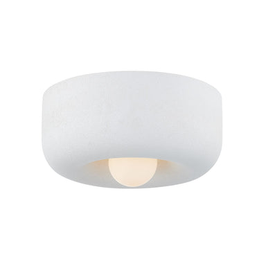 Mitzi Canada - One Light Flush Mount - Doris - Aged Brass/Textured White- Union Lighting Luminaires Decor