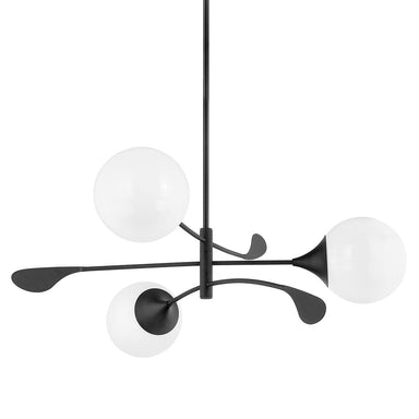Mitzi Canada - Three Light Chandelier - Victoria - Textured Black- Union Lighting Luminaires Decor