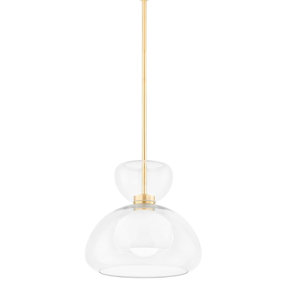 Mitzi Canada - One Light Pendant - Cortney - Aged Brass- Union Lighting Luminaires Decor