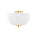 Mitzi Canada - One Light Flush Mount - Meshelle - Aged Brass- Union Lighting Luminaires Decor