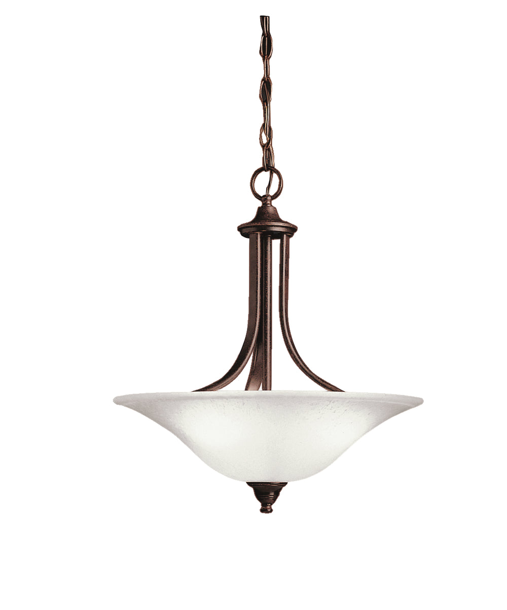 Kichler Canada - Three Light Pendant/Semi Flush Mount - Dover - Tannery Bronze- Union Lighting Luminaires Decor