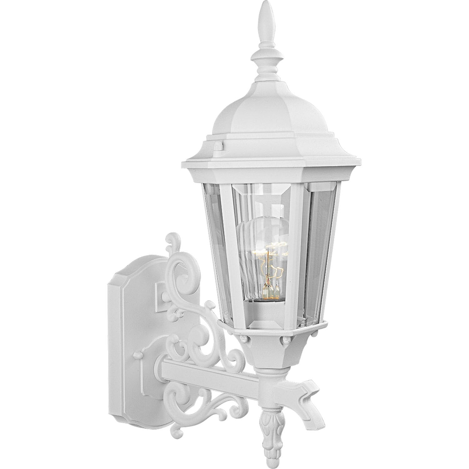 Progress Canada - One Light Wall Lantern - Welbourne - Textured White- Union Lighting Luminaires Decor