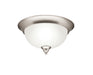 Kichler Canada - Two Light Flush Mount - Dover - Brushed Nickel- Union Lighting Luminaires Decor