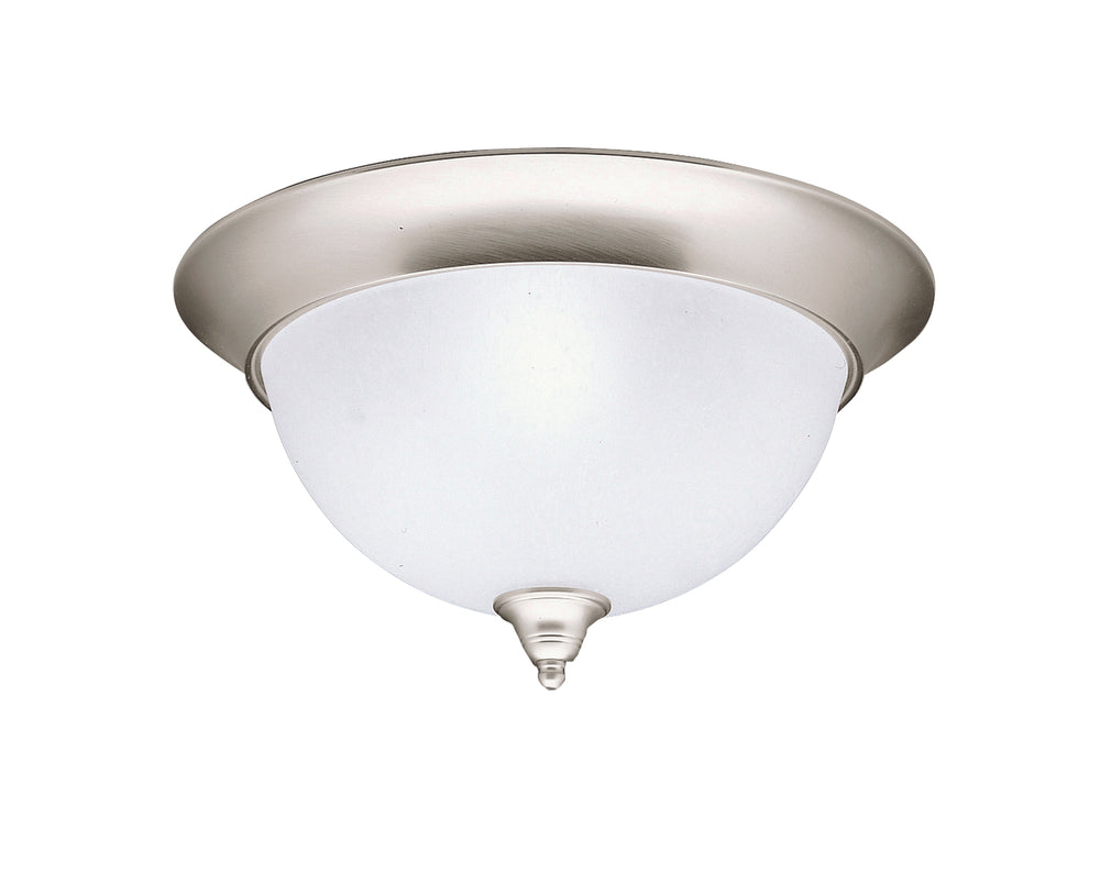 Kichler Canada - Three Light Flush Mount - Dover - Brushed Nickel- Union Lighting Luminaires Decor