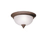 Kichler Canada - Two Light Flush Mount - Dover - Tannery Bronze- Union Lighting Luminaires Decor