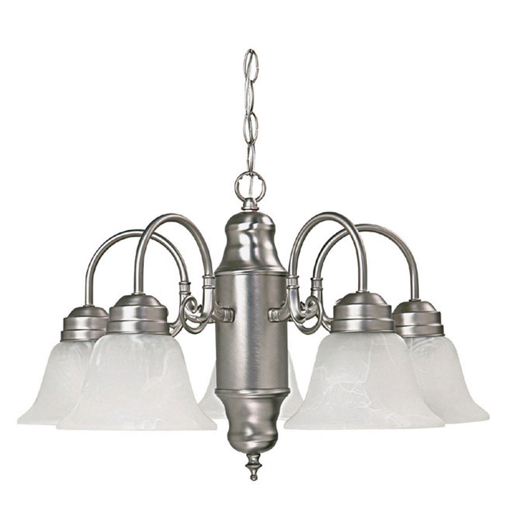 Capital Lighting - Five Light Chandelier - David - Matte Nickel- Union Lighting Luminaires Decor