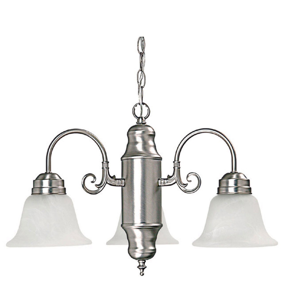 Capital Lighting - Three Light Chandelier - David - Matte Nickel- Union Lighting Luminaires Decor