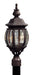 Artcraft Canada - Three Light Outdoor Post Mount - Classico - Rust- Union Lighting Luminaires Decor