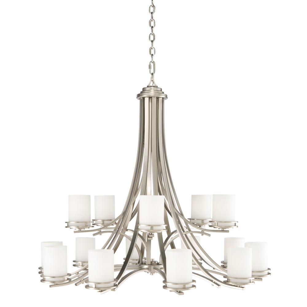 Kichler Canada - 15 Light Chandelier - Hendrik - Brushed Nickel- Union Lighting Luminaires Decor