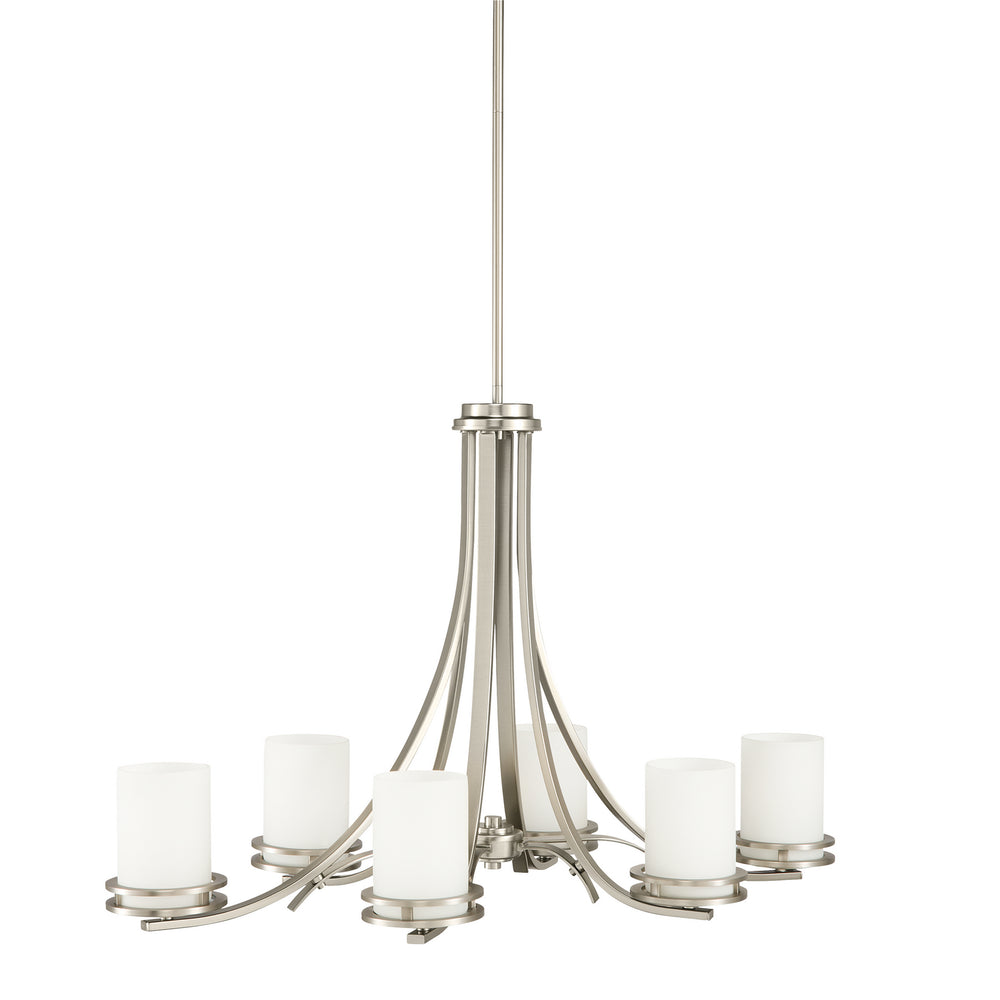 Kichler Canada - Six Light Chandelier - Hendrik - Brushed Nickel- Union Lighting Luminaires Decor