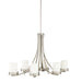Kichler Canada - Six Light Chandelier - Hendrik - Brushed Nickel- Union Lighting Luminaires Decor