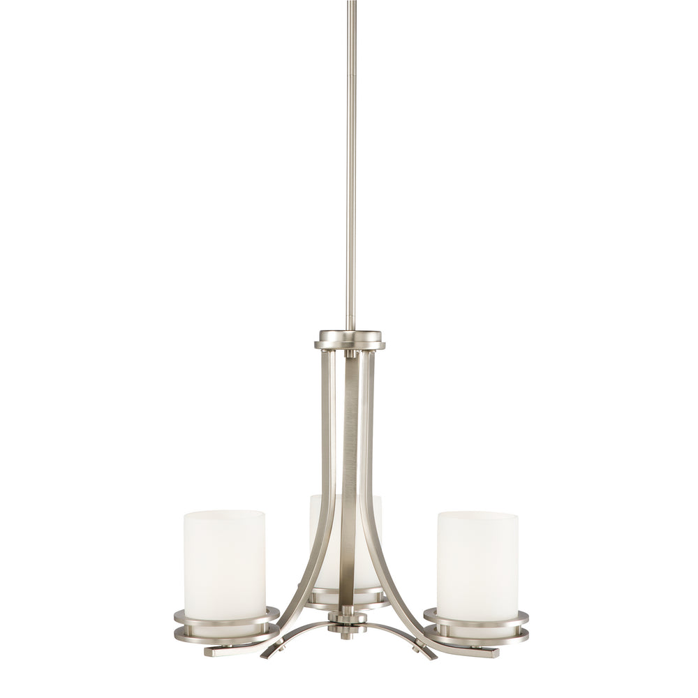 Kichler Canada - Three Light Chandelier - Hendrik - Brushed Nickel- Union Lighting Luminaires Decor