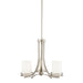 Kichler Canada - Three Light Chandelier - Hendrik - Brushed Nickel- Union Lighting Luminaires Decor