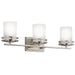 Kichler Canada - Three Light Bath - Hendrik - Brushed Nickel- Union Lighting Luminaires Decor