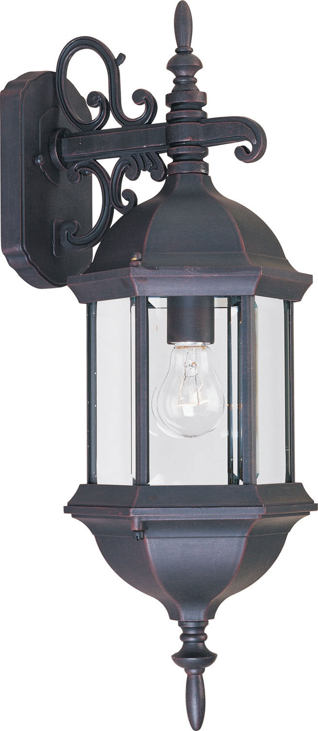 Maxim - One Light Outdoor Wall Lantern - Builder Cast - Empire Bronze- Union Lighting Luminaires Decor