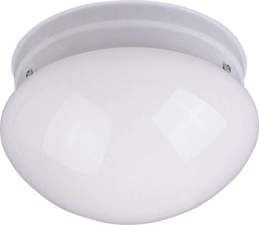 Maxim - One Light Flush Mount - Essentials - 588x - White- Union Lighting Luminaires Decor