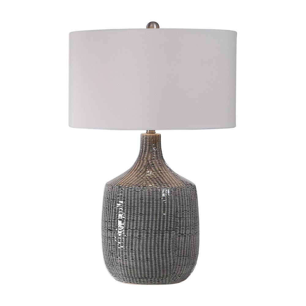 Uttermost - One Light Table Lamp - Felipe - Brushed Nickel- Union Lighting Luminaires Decor