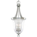 Progress Canada - Three Light Foyer Pendant - Seeded Glass - Brushed Nickel- Union Lighting Luminaires Decor