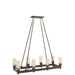 Kichler Canada - Eight Light Linear Chandelier - Circolo - Olde Bronze- Union Lighting Luminaires Decor