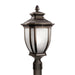 Kichler Canada - One Light Outdoor Post Mount - Salisbury - Rubbed Bronze- Union Lighting Luminaires Decor
