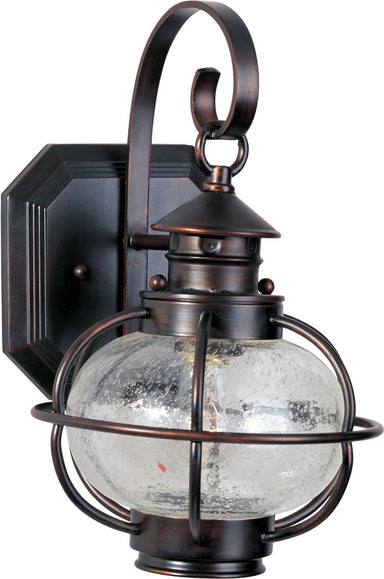 Maxim - One Light Outdoor Wall Lantern - Portsmouth - Oil Rubbed Bronze- Union Lighting Luminaires Decor