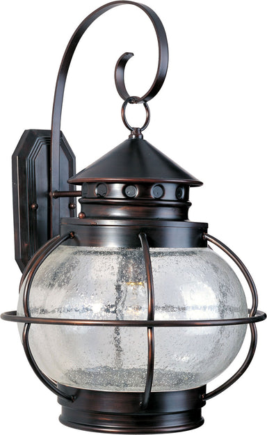 Maxim - One Light Outdoor Wall Lantern - Portsmouth - Oil Rubbed Bronze- Union Lighting Luminaires Decor