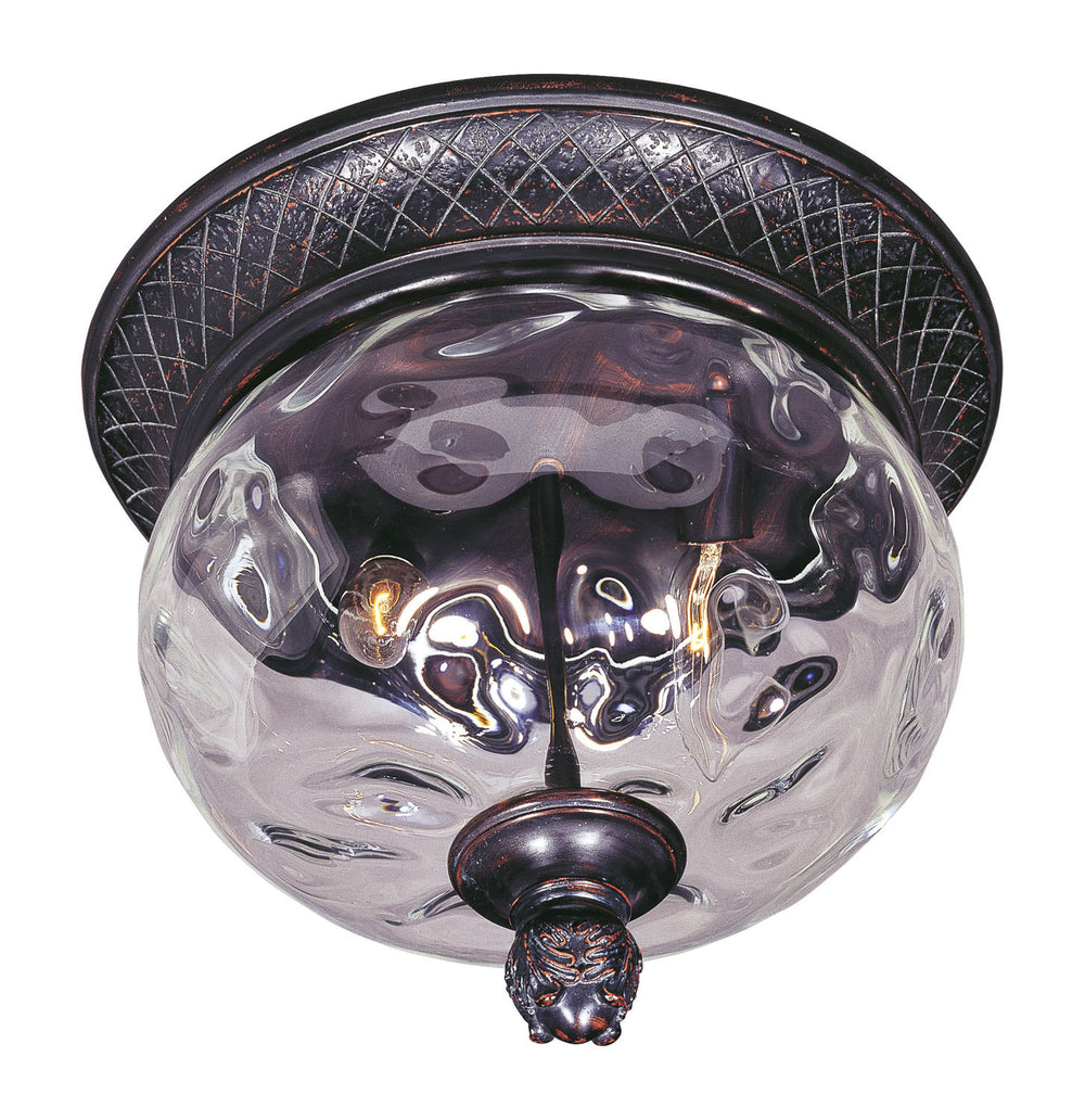 Maxim - Two Light Outdoor Ceiling Mount - Carriage House DC - Oriental Bronze- Union Lighting Luminaires Decor