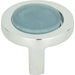 Atlas - Hardware - Spa Blue Round Knob - Polished Chrome - Union Lighting Luminaires Decor