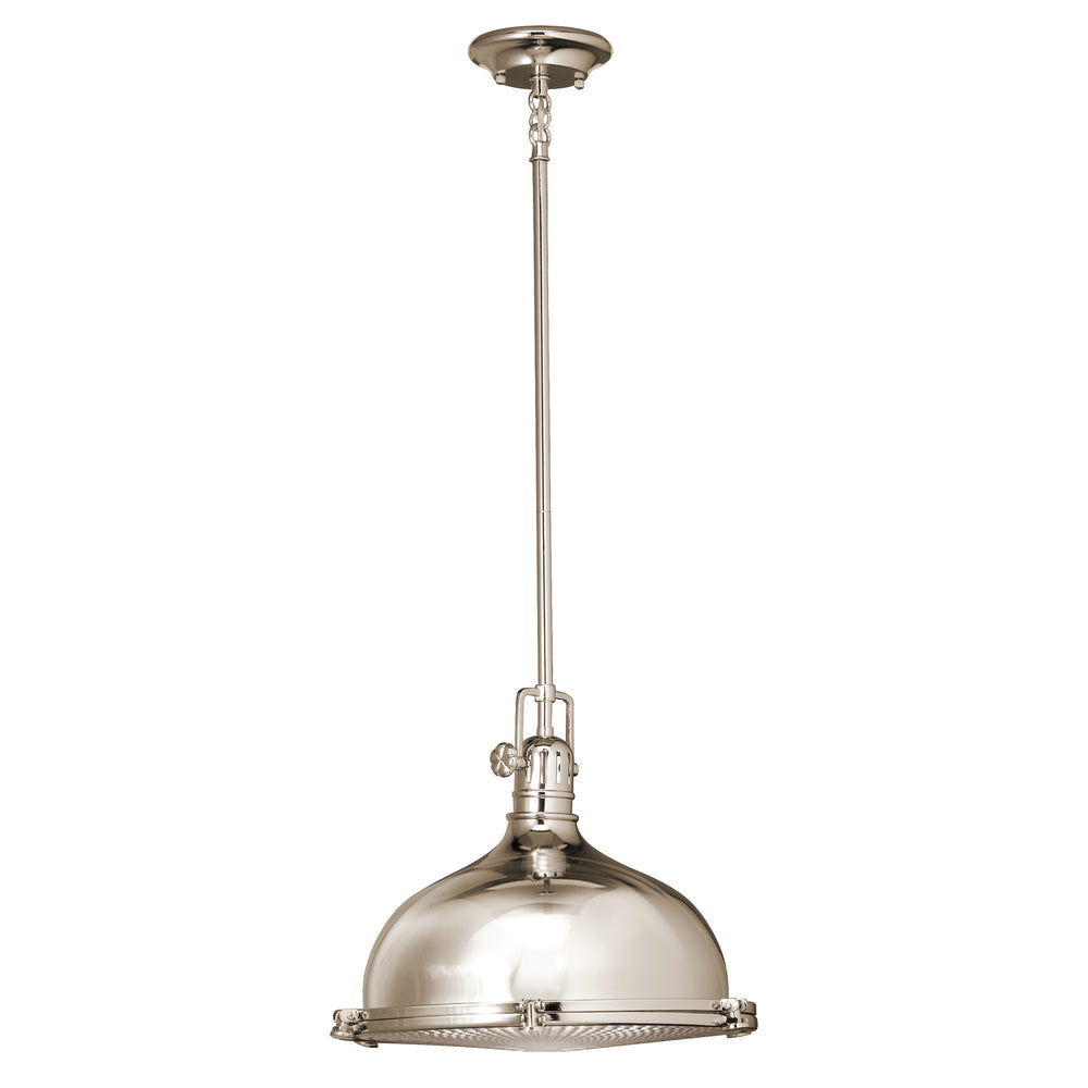 Kichler Canada - One Light Pendant - Hatteras Bay - Polished Nickel- Union Lighting Luminaires Decor