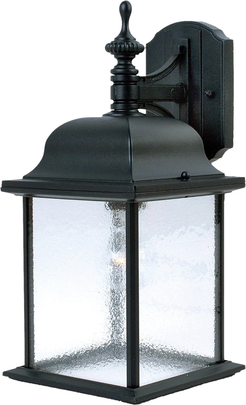 Maxim - One Light Outdoor Wall Lantern - Senator - Black- Union Lighting Luminaires Decor